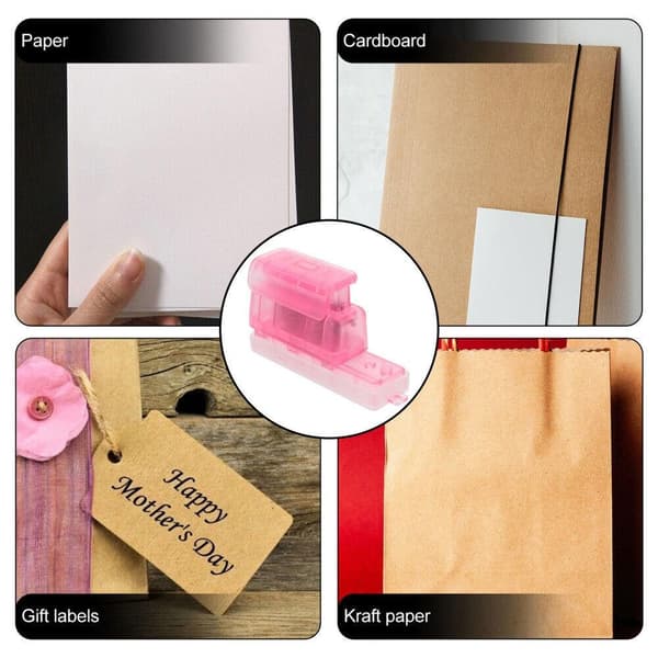 Flerhullsmaskin Papirinnbindingsmaskin ROSA Pink