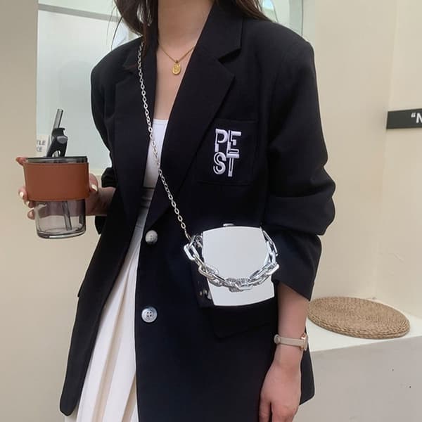 Clutch taske Crossbody tasker SØLV silver