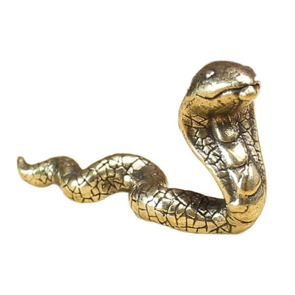 Tjurprydnad Skulptur Kopparminiatyrfigurer ORMORM Snake