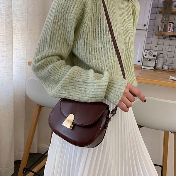 Messenger axelväska Crossbody väska BRUN brown