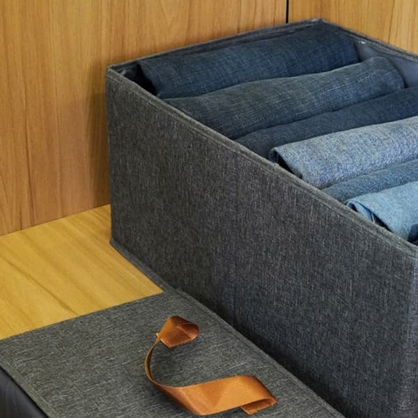 Klädförvaringslåda Underkläder Förvaringslåda GRÅ M grey M