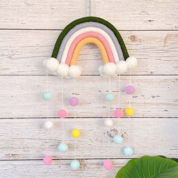 Rainbow Clouds Gobeläng Väggdekor 7 7 7