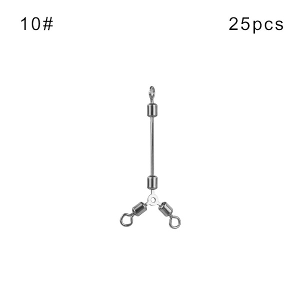 25 st T-formade fiskesvivlar trevägs långlager 10# 10# 10#