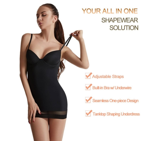 Bodysuit Shapewear Laihdutusalusvaatteet MUSTA M black M