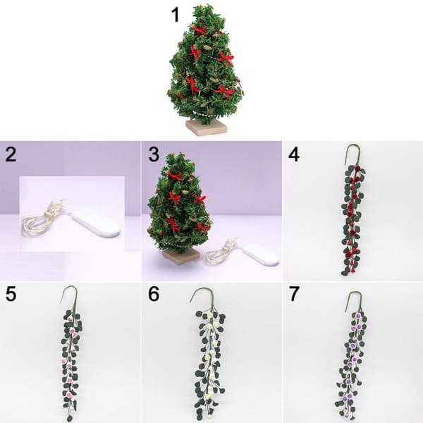 Mini String Flower joulukuusen seppeleet 7 7 7