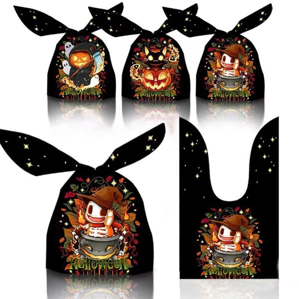 Halloween-godispåsar Bakförpackning A A A