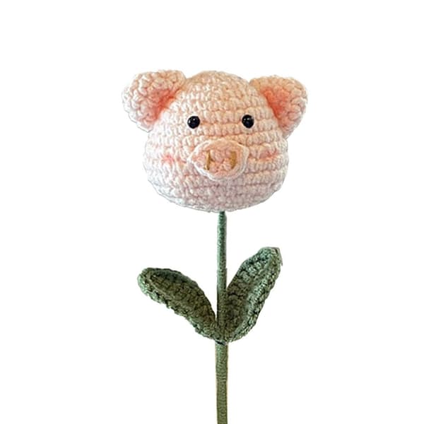 Handstickad Blomgris Flätad Blomma STYLE 2 STYLE 2 Style 2
