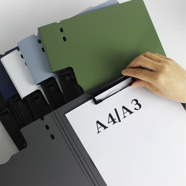 A4 Fil Mapp Fil Binder SVART Black