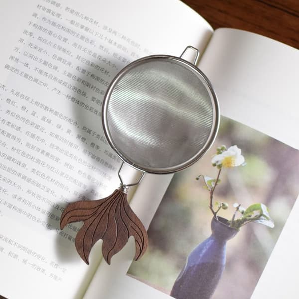 Goldfish Tea Drain Tea Strainer Fine Mesh Tea Strainer SILVER S Silver S