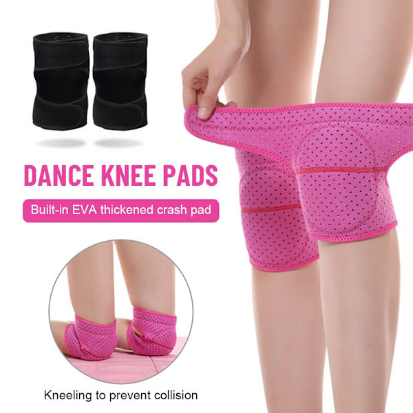 1Par Sport Knäskydd Vuxna Kid Dance Knäskydd rosa M