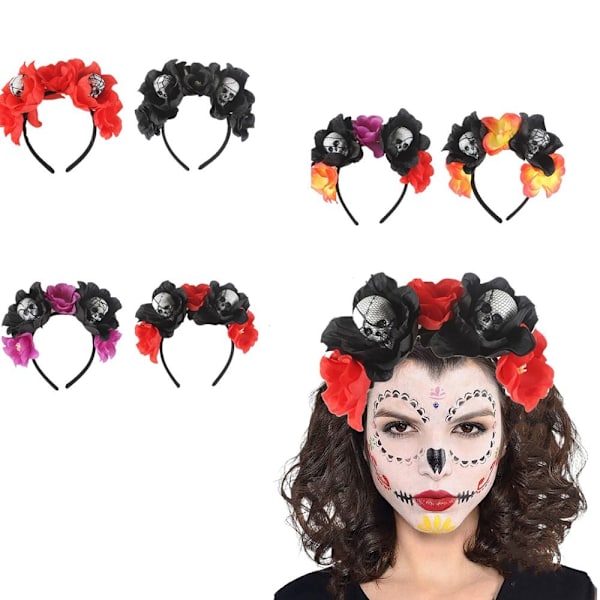 Skull Pannebånd Halloween Hode Hoop E E E