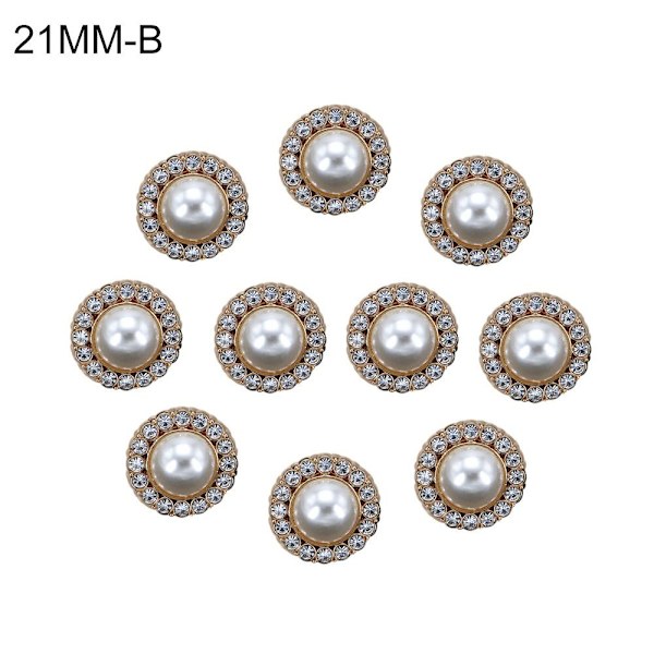 Rintaneulat Pins tekojalokivi nappi 21MMB B 21MMB