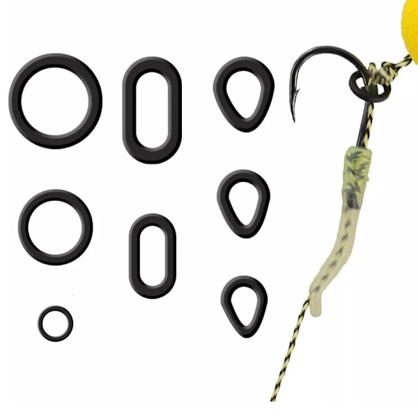 100 kpl Karppikalastus O rengas hiusrengas RING-3.7MM Round-3.7MM Round-3.7mm