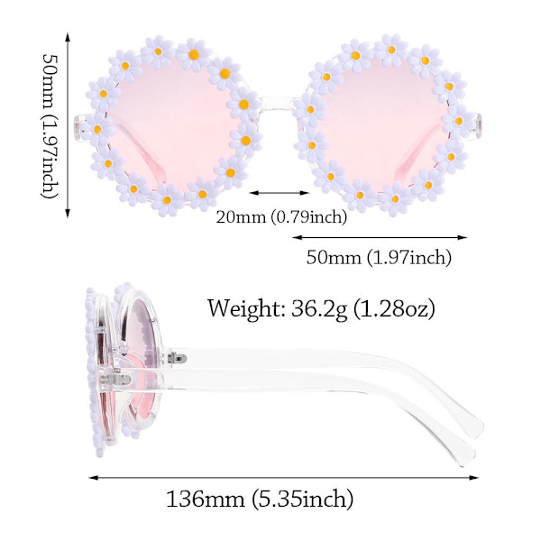 Daisy-aurinkolasit naisille Flower aurinkolasit GRADIENT GREY Gradient Gray