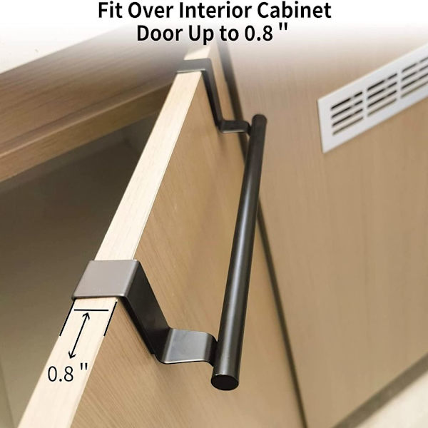 2 stk Håndkleholder Håndklestang HVIT white