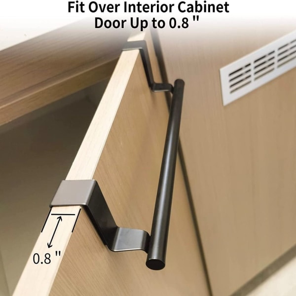 2 stk Håndkleholder Håndklestang SORT black