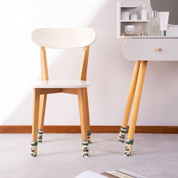 Sød stolbenbetræk Silent Anti Slip LYS GRØN light green