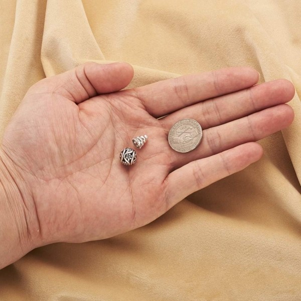 40 Stk Metal Løse Perler Buddha Mala Prayer Cone Beads Guru