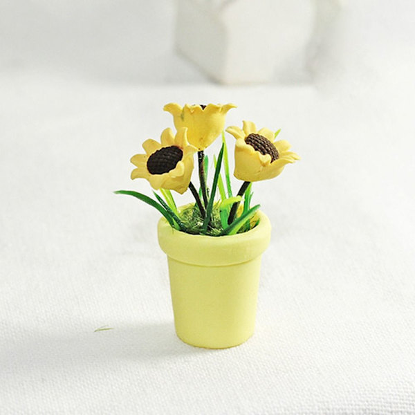 Miniatureplante Potteplanter Model GRÅ Gray