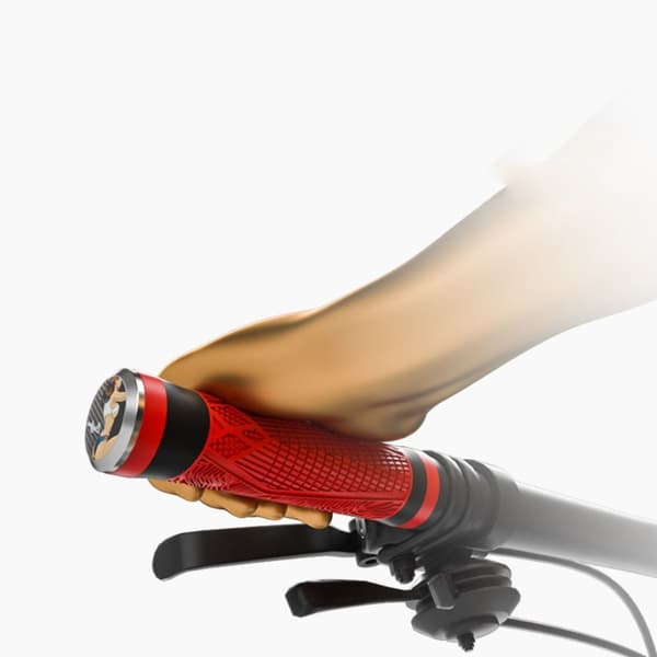 Cykelstyre Silikongrepp RÖD Red