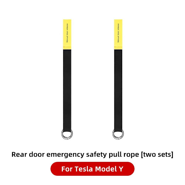 2stk Bagdør Mekanisk Afbryder Bildør Nødhåndtag FOR For Model Y