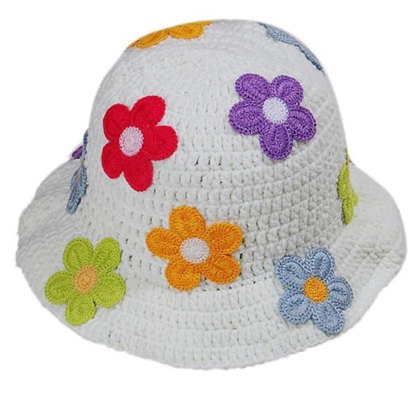 Fiskarhatt med bred brem, HVIT White