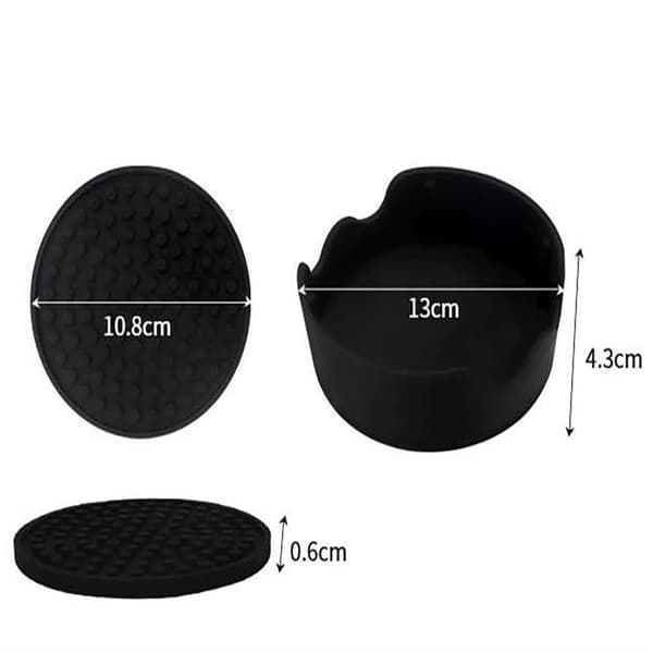7 kpl Silicone Drink Coasters Cup Mat Set Silikoni Pyöreä