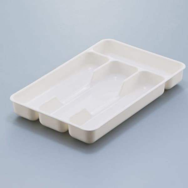 Bestickbricka Kökslåda VIT white