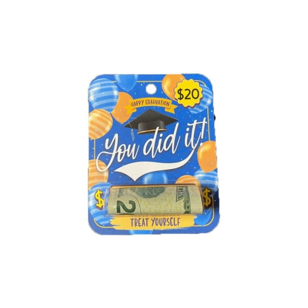 Gratulationskort med Money Clip Graduation Money Card 1 1 1