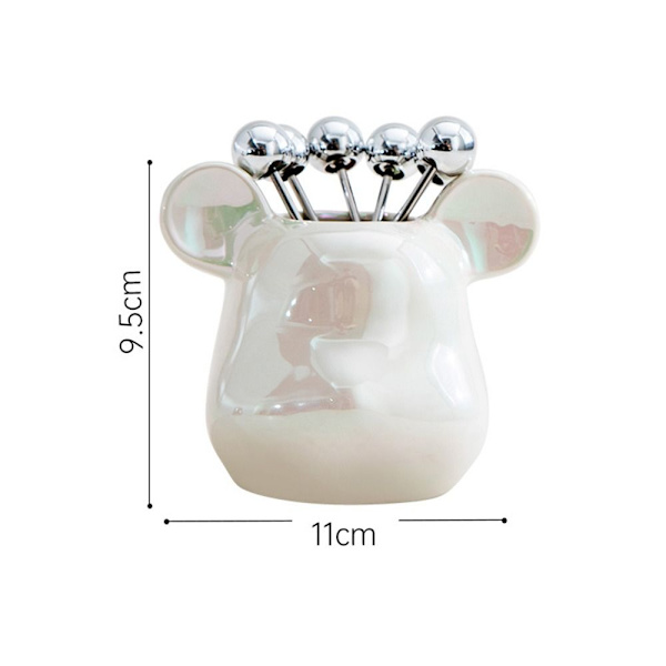 Nordic Bear Fruit Fork Set SILVER BEAR BEAR silver bear-bear