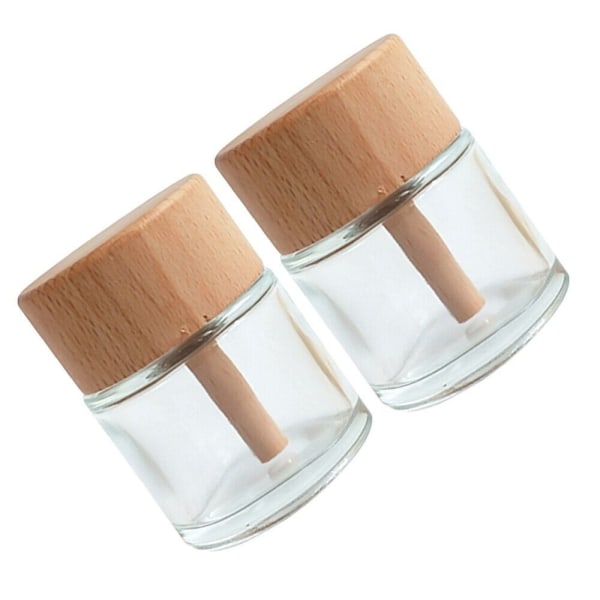 2 Styck Tom Glas Diffuser Flaska Diffuser Flaskor Vas Aroma