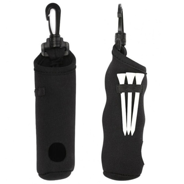 Golf Ball Bag Golf Tees Opbevaring SORT black