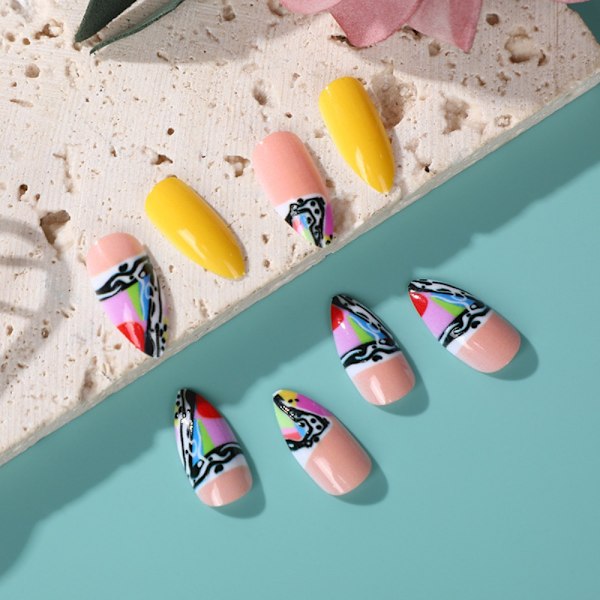 Almond Fake Nails Tekokynnet 1 1 1