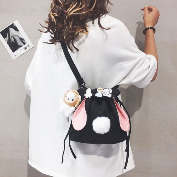 Skulder Messenger Bag Crossbody Vesker HVIT white