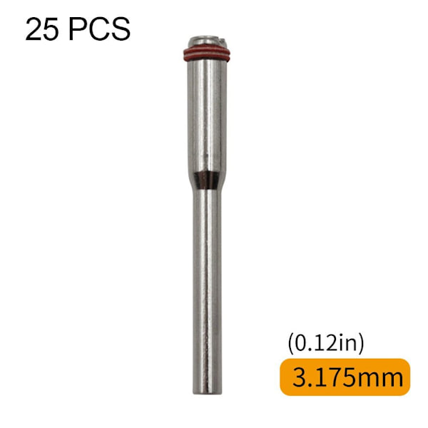 25 ST Förlängningsstång Polerhjulsdorn 3,175MM 3.175mm