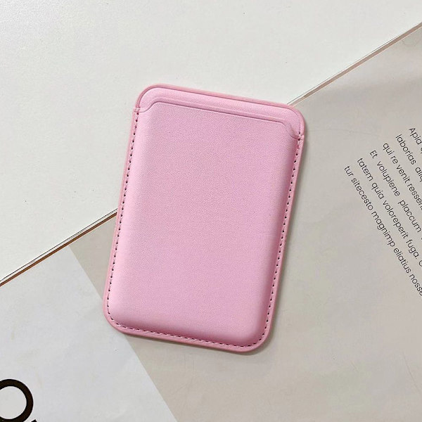 For MagSafe Magnetisk Kortholder Veske For iPhone 12 13 PINK pink