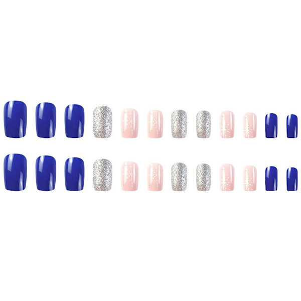 Christmas French Fake Nails False Nail 3 3 3