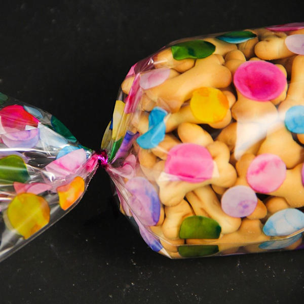 50 STK slikposer med bindebånd PRIKKER dots