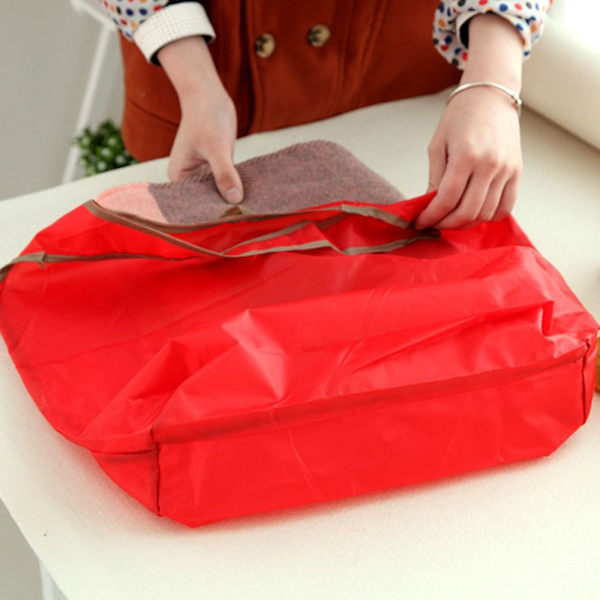 Ympäristöystävällinen ostoskassi Taitettava ostoskassi ROSE RED Rose red