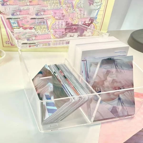 Photocard Storage Box Organizer 2 SLOTS 2 SLOTS 2 slots