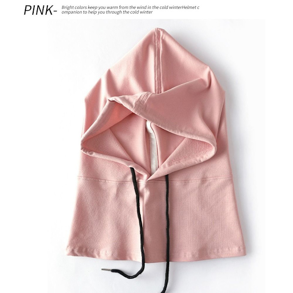 Balaclava let tyndt hættetørklæde i bomuld PINK pink
