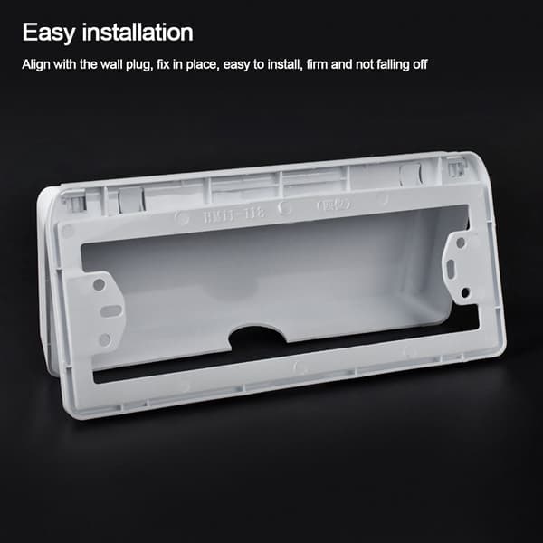 Switch Cover Sockel Vattentät Box VIT white