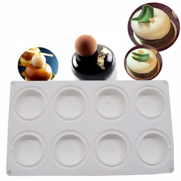 3D halvkule silikon kakeform 6 CAVITY 6 CAVITY 6 Cavity