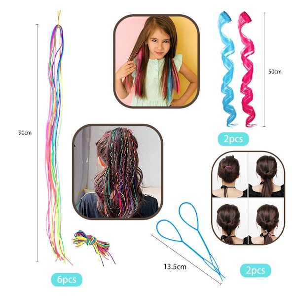 Hair Gem Stamper Hår Gems Machine BLÅ 58ST SET 58ST SET blue 58pcs set-58pcs set
