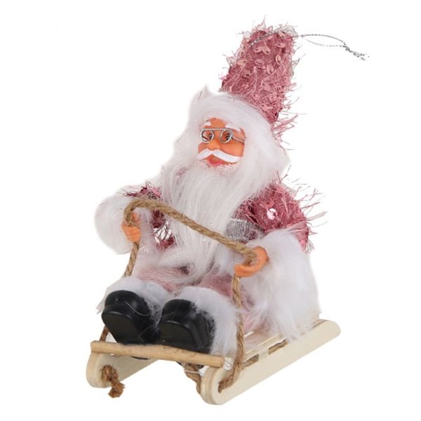Sittende slede julenisse juledukkefigurer 4 4 4