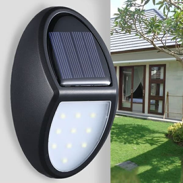 1 stk Solcelled Vegglampe Vanntett