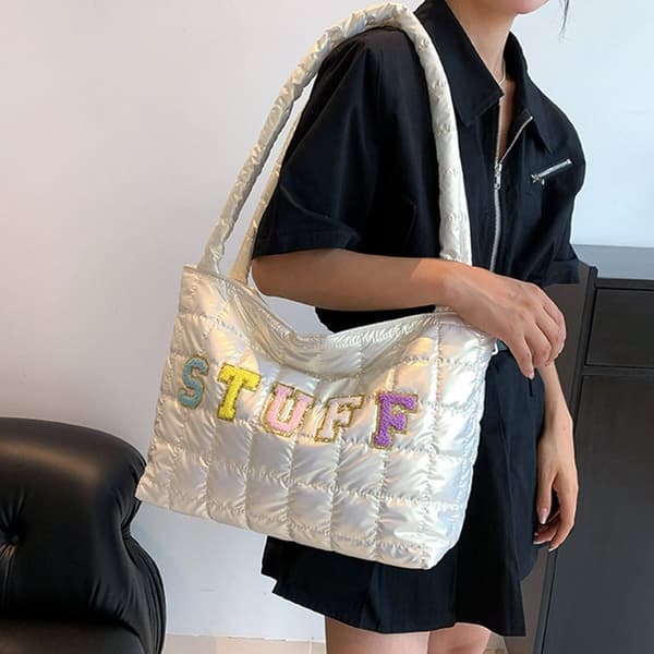 Muleposer Quiltede håndtasker BEIGE beige
