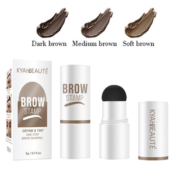Øjenbryn Stemplet Formende Sæt Et Trin MØRK BRUN dark brown