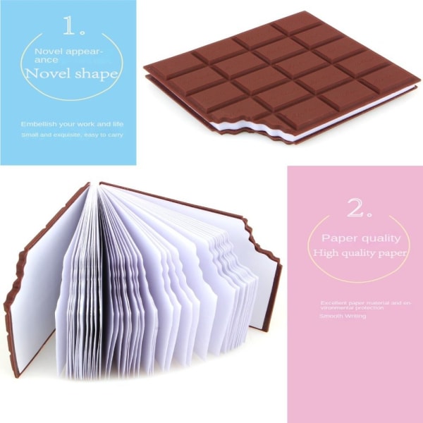 Creative Chocolate Biscuit Memo Mini Funny Pocket Notebook