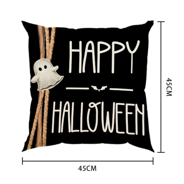 45 cm Halloween-tyynyliina Pellava case 01 01 01